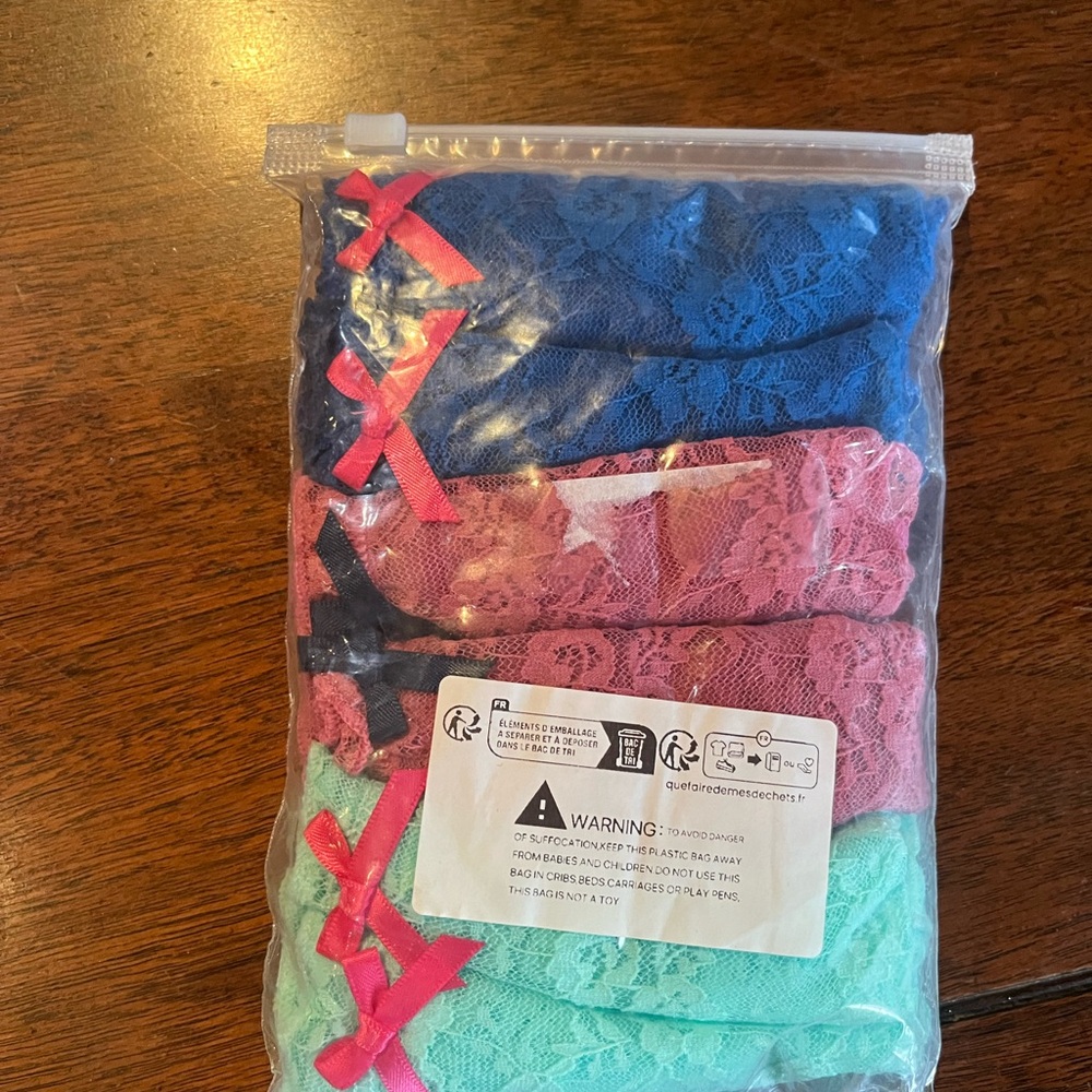 Colorful Lace Panties Set